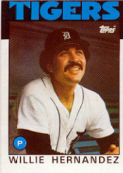1986 Topps Baseball Cards      670     Willie Hernandez